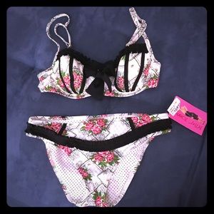 Betsey Johnson Rose Parade Bikini s